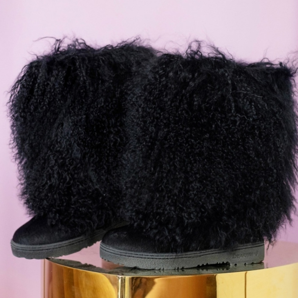 Super Cute Bearpaw Mongolian Fur Boots☀️NIB☀️